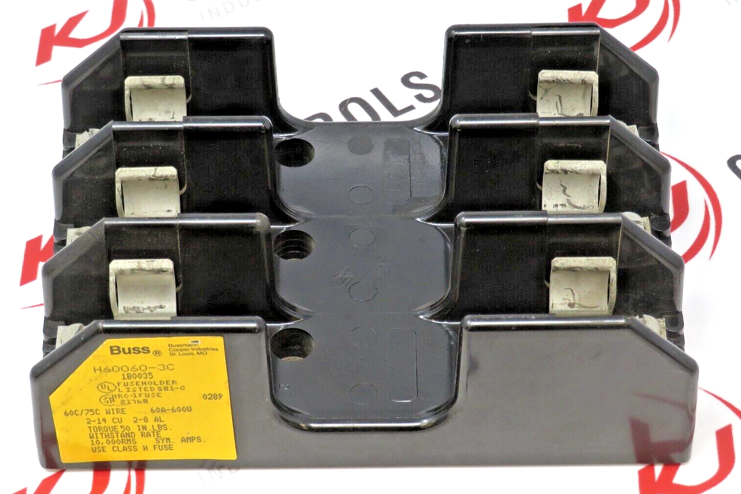 Eaton Cooper Bussmann H60060-3C 60A 600V Class H Fuse Holder