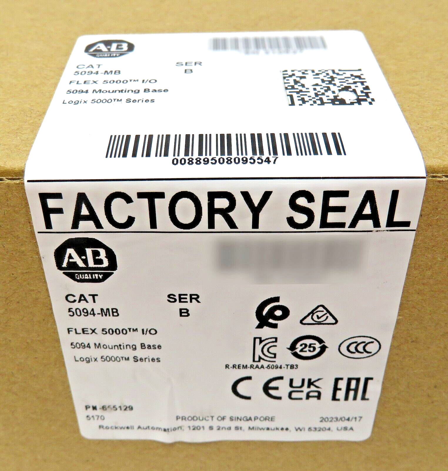 Allen-Bradley 5094-MB Flex 5000 I/O Terminal Mounting Base