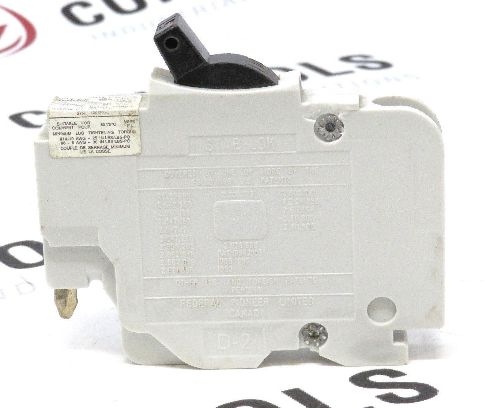 Federal Pioneer NC015CP 15A 1-Pole 120/240V Stab-Lok Circuit Breaker0