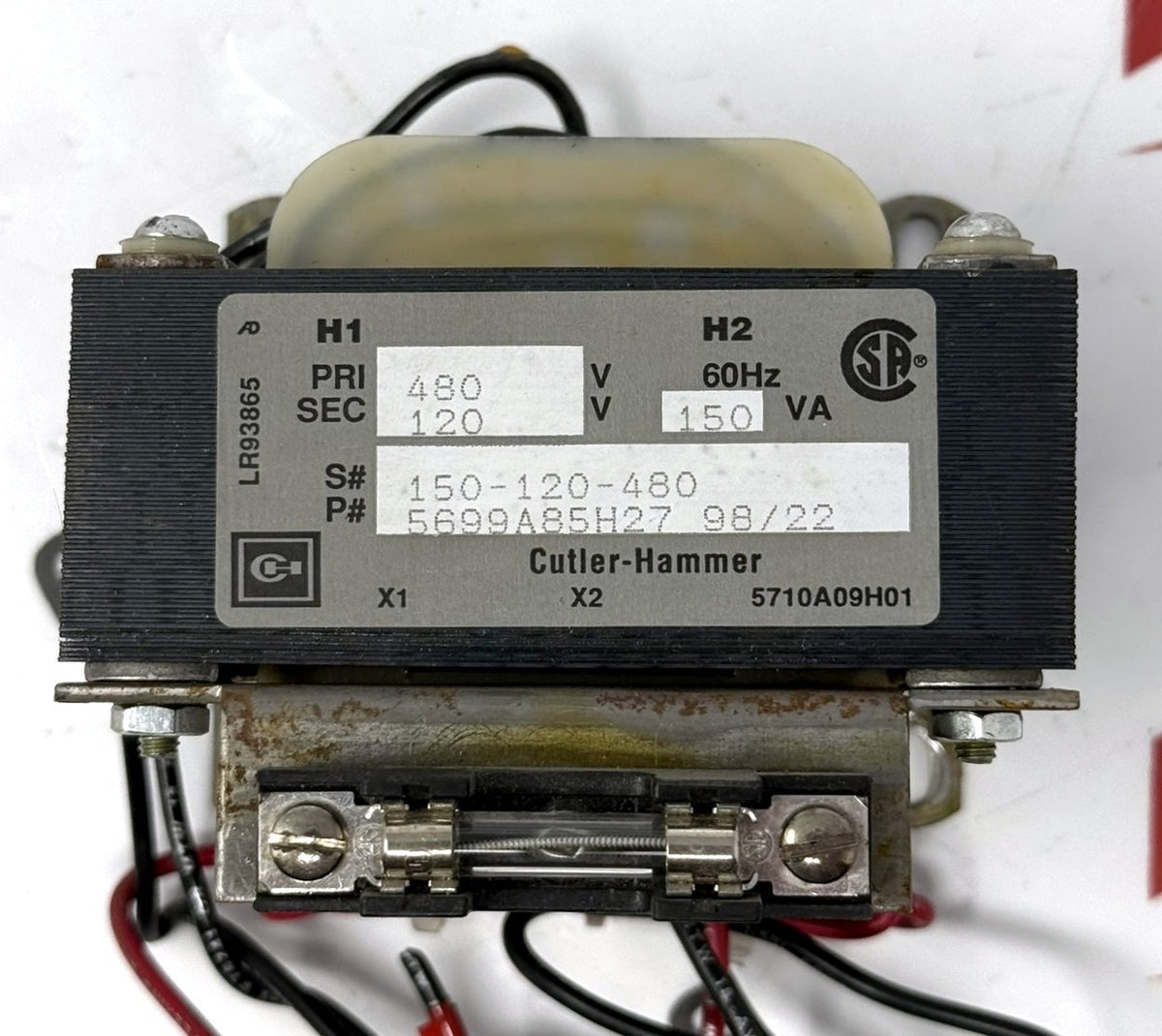 Cutler-Hammer 5699A85H27 150VA Control Transformer 480V/120V0