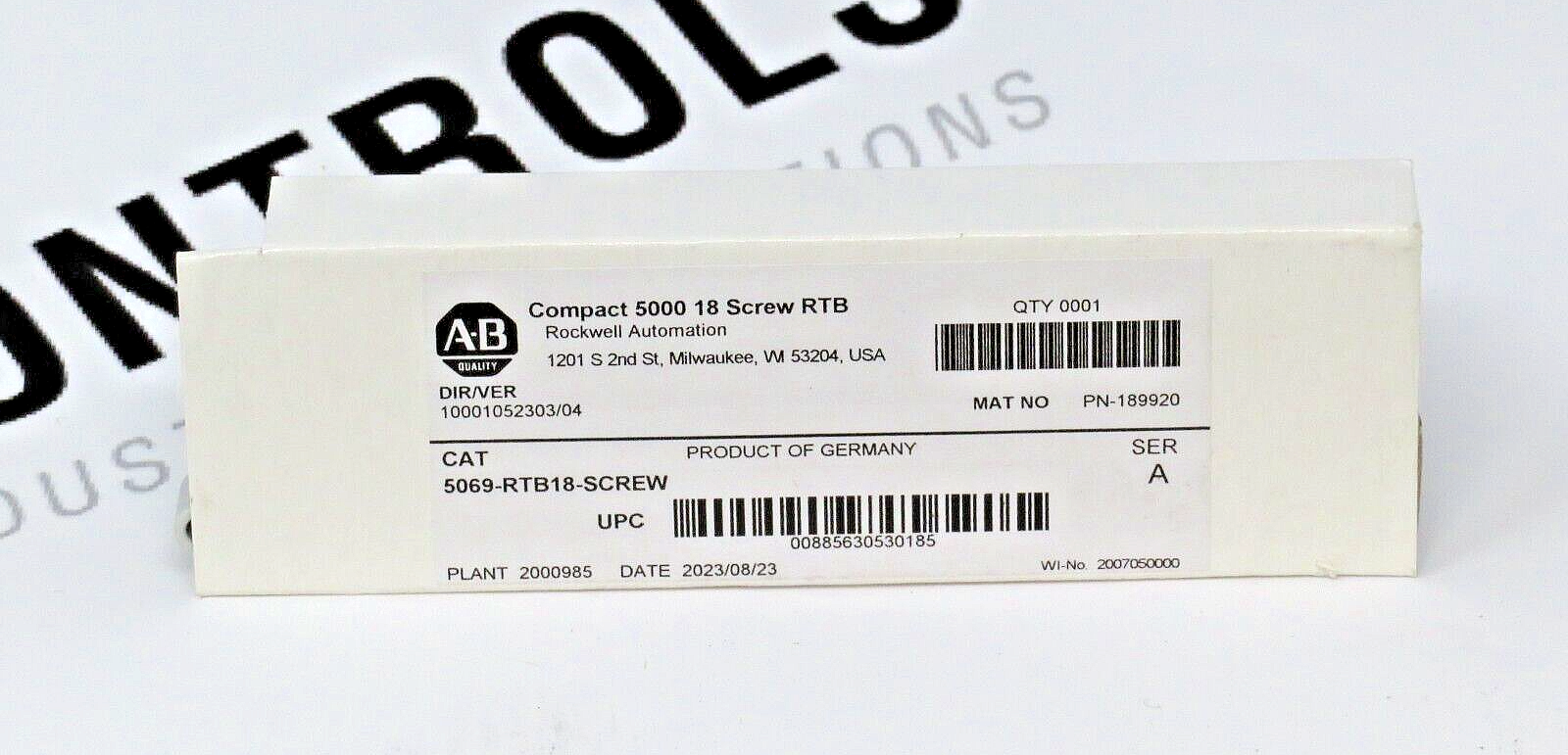 Allen-Bradley 5069-RTB18-SCREW Compact 5000 18-Pin Screw Terminal Block