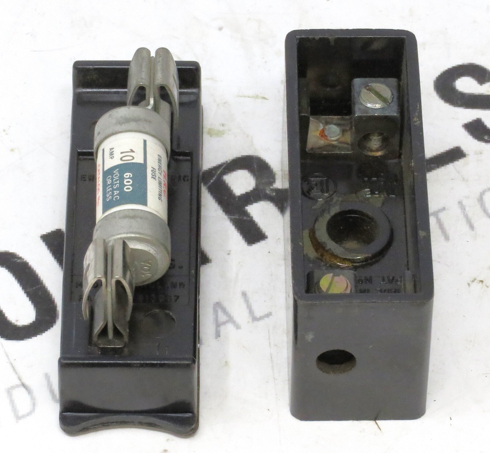 English Electric Type N/S Fuse Holder 600V w/ 10A CNS10 BS88 Fuse1