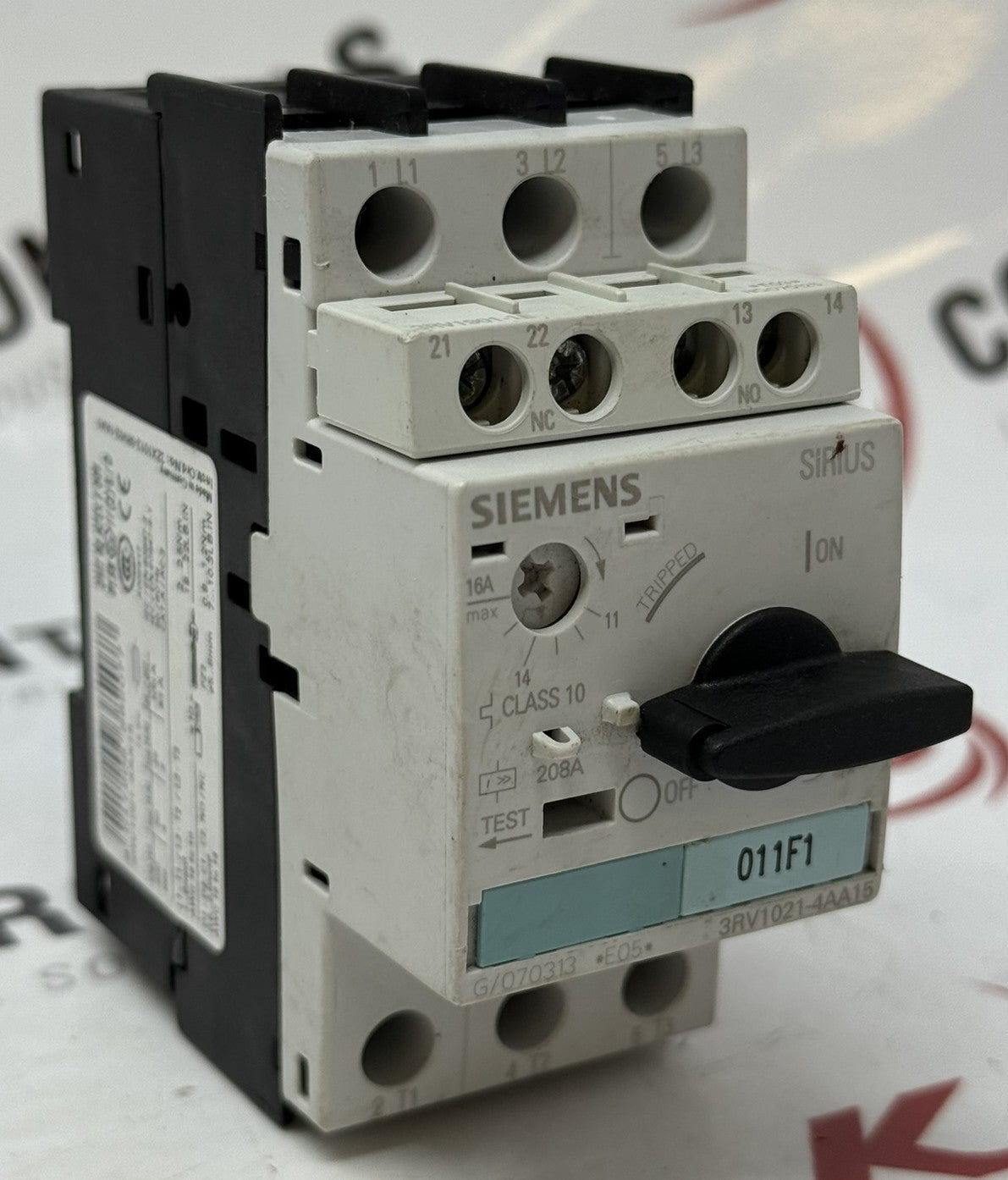 Siemens 3RV1021-4AA15 Motor Protection Circuit Breaker 11-16A0
