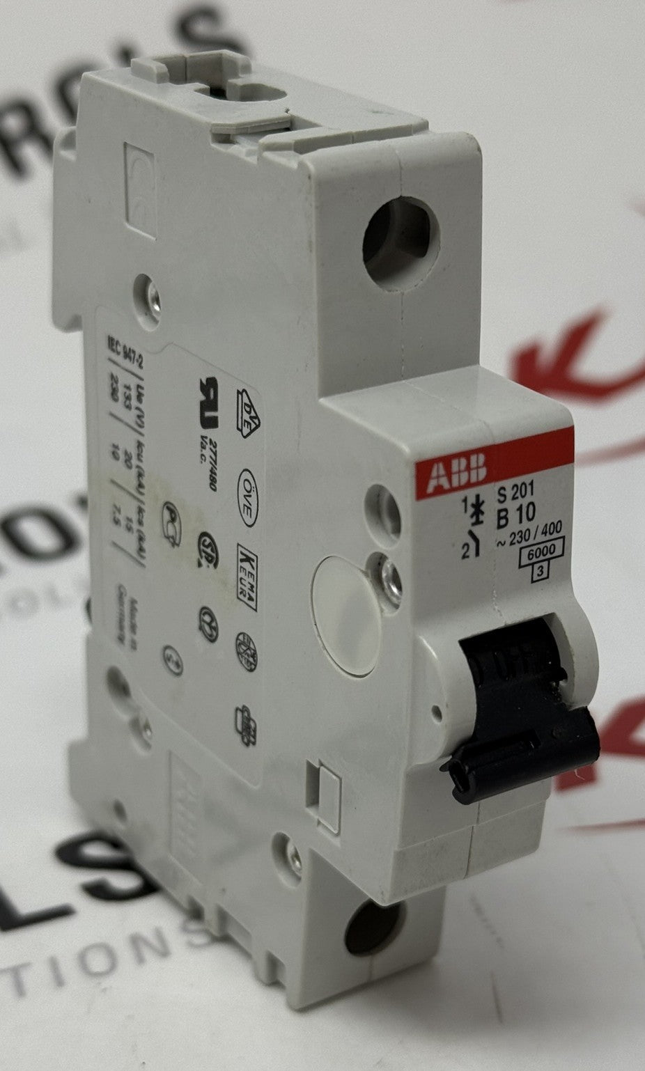 ABB S201-B10 1-Pole Miniature Circuit Breaker 10A0