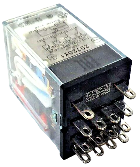 Omron MY4N-D2-24VDC 4PDT 24V DC 3A Relay with LED and Surge Protection