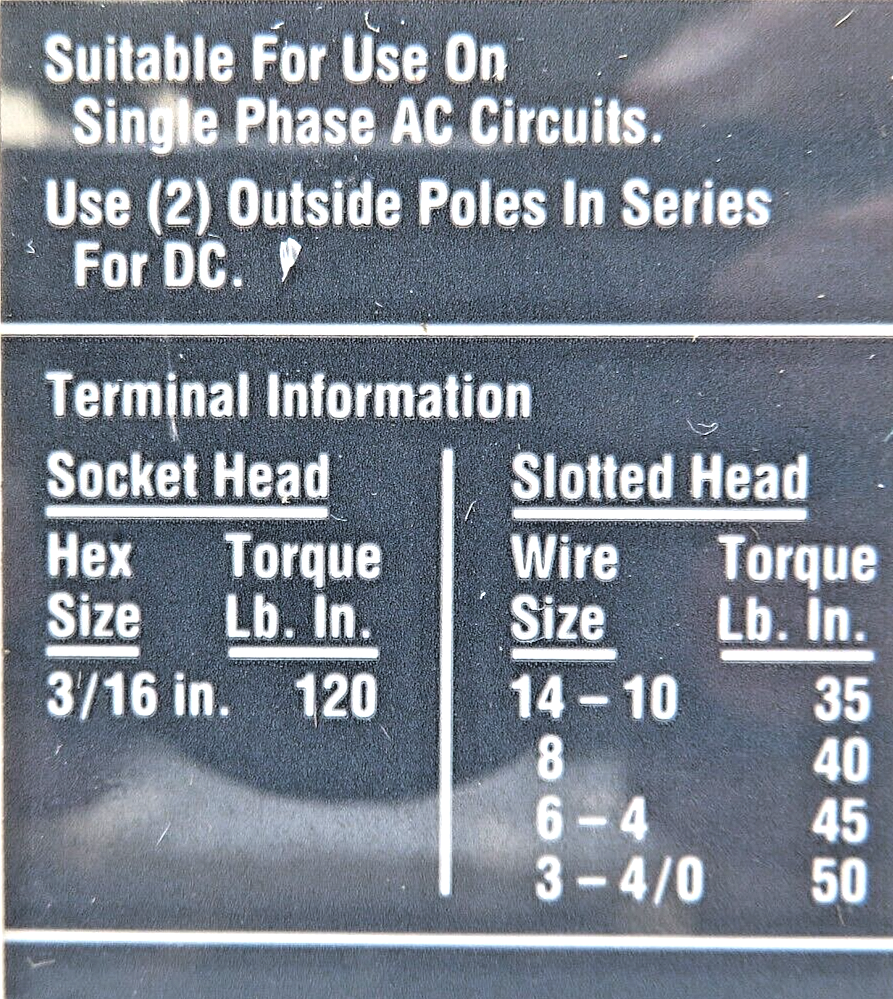 Eaton HMCP150U4C Series C 150A 3-Pole Motor Circuit Protector