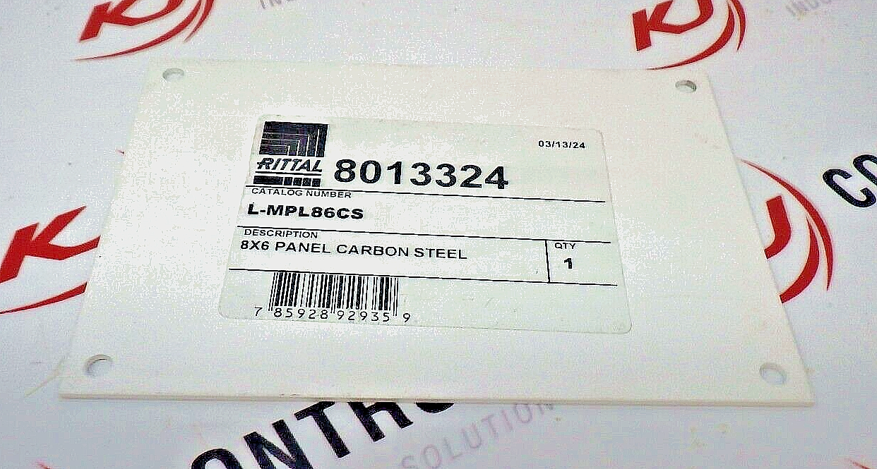 Rittal L-MPL86CS Mounting Panel for Legacy Fiberglass Enclosures, Carbon Steel/F