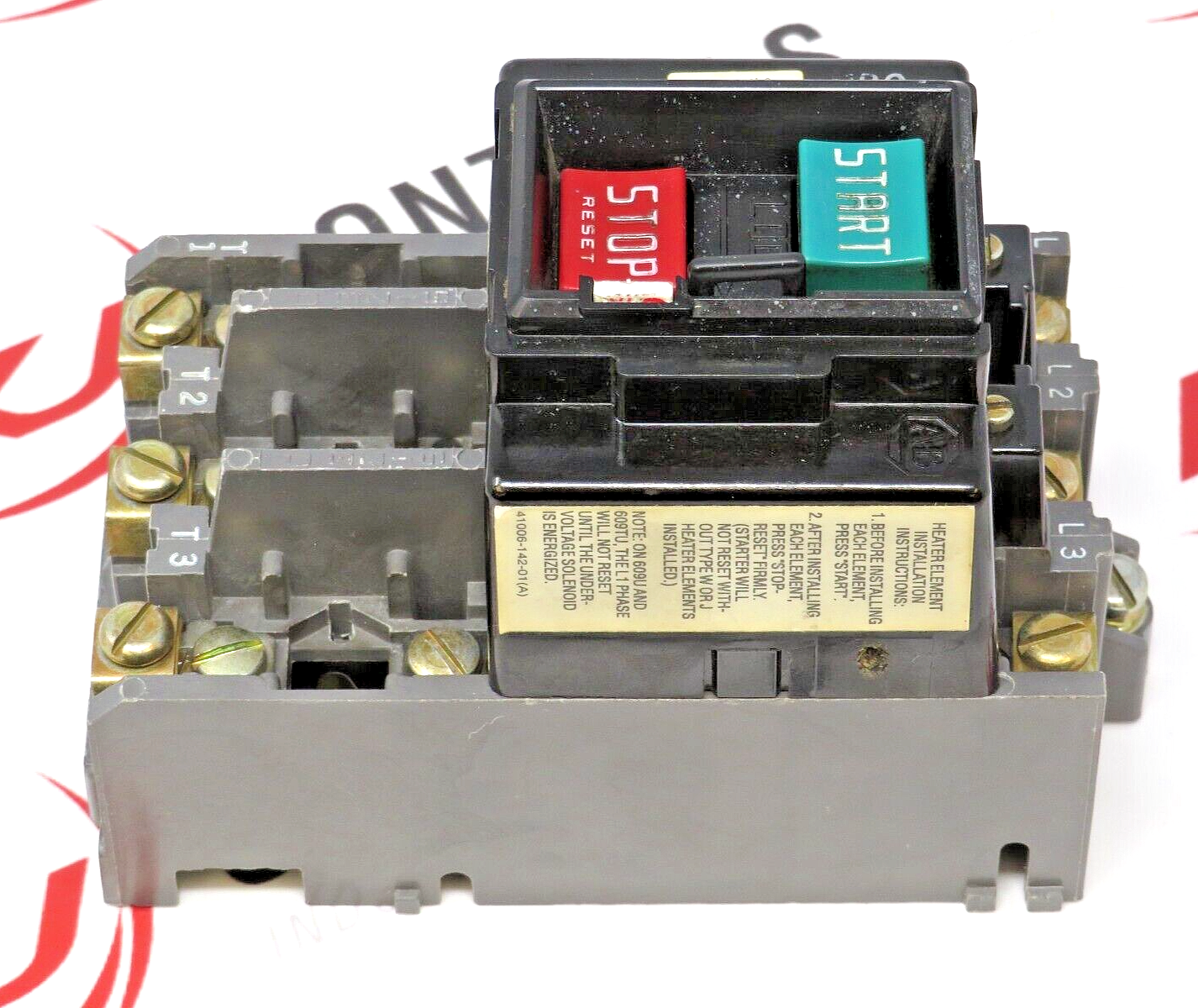 Allen-Bradley 609-AOW Manual Starting Switch 3-Phase Push Button Station