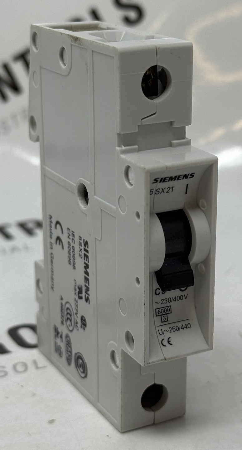 Siemens 5SX21-C5 1-Pole Miniature Circuit Breaker 5A0