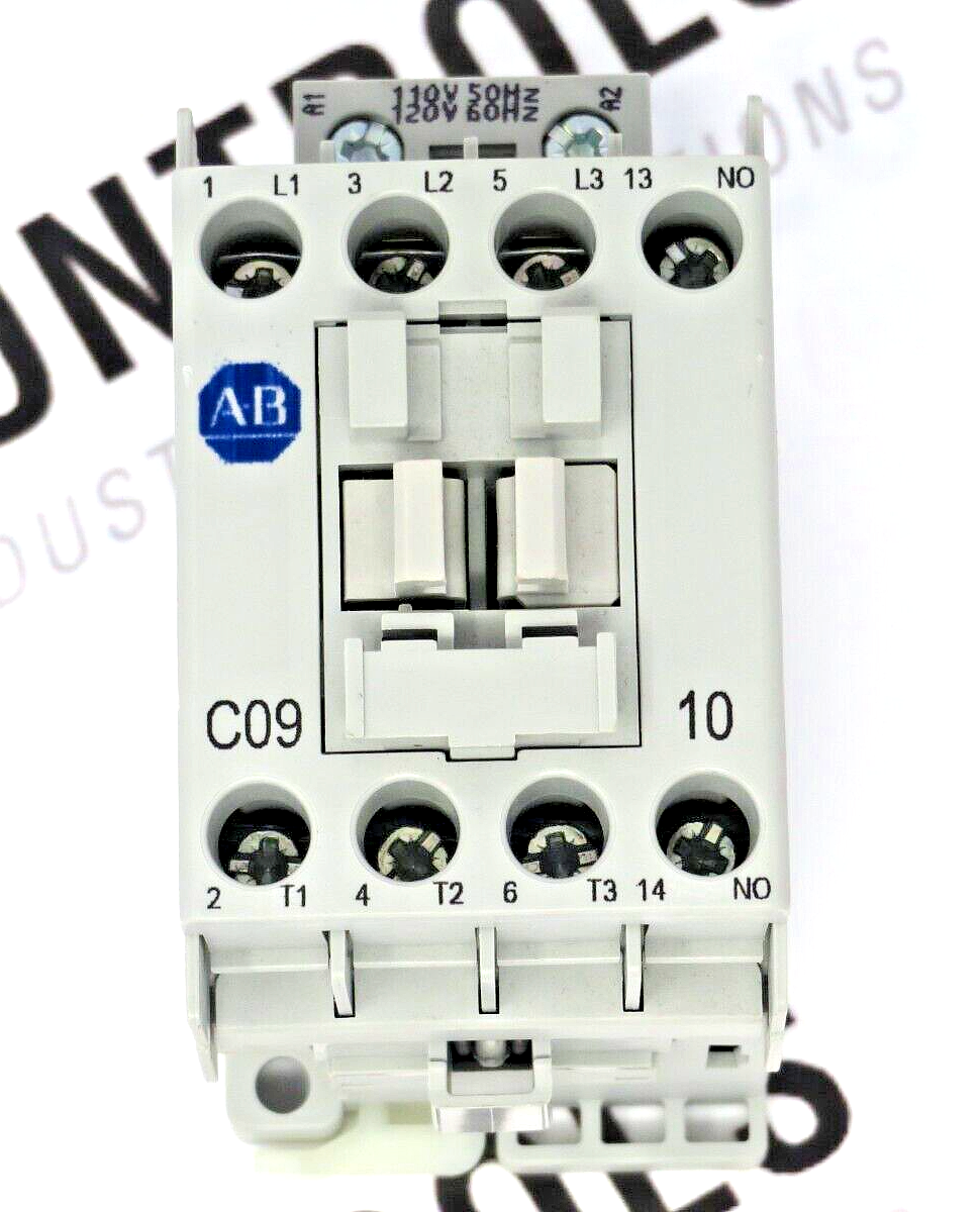 Allen-Bradley Contactor 100-C09D10 9AMP 3-Pole 110/120 50/60HZ Volt Coil 1/NO