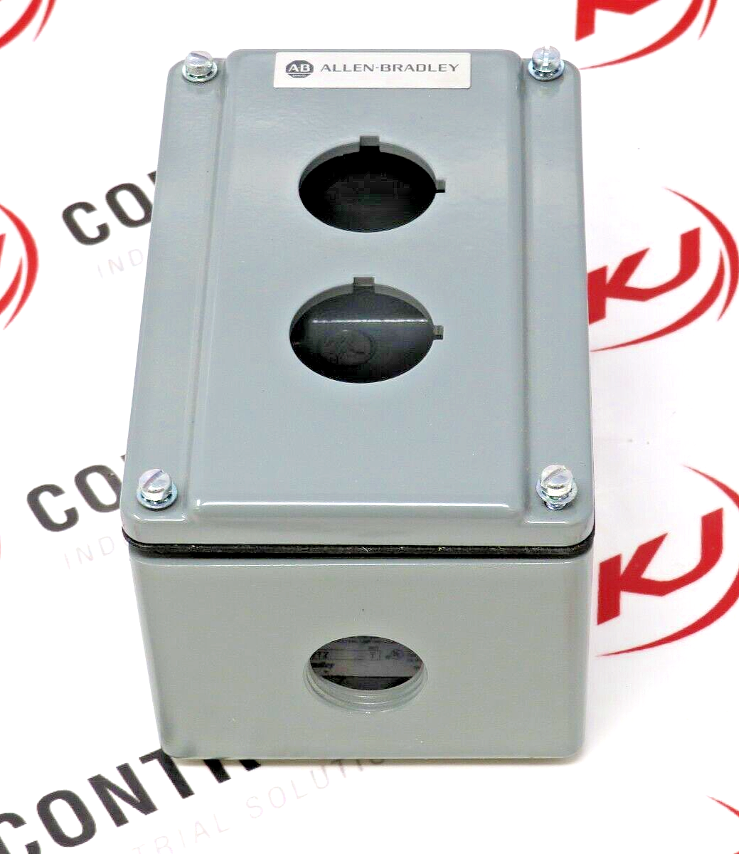 Allen-Bradley 800T-2TZ Die Cast Aluminum Enclosure Type 4,13 2-Hole 30MM Opening