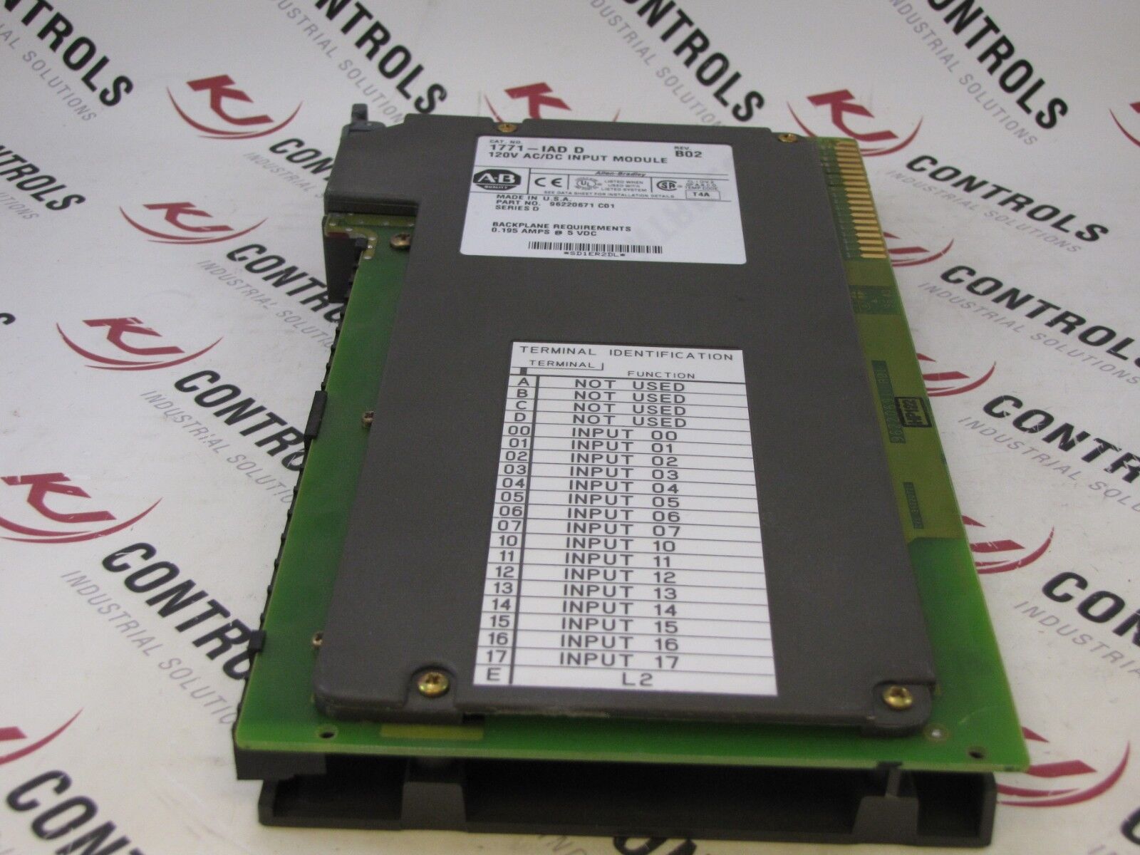 Allen-Bradley 1771-IAD Input Module 16-Point Digital 0.25AMP 120VAC 5DC
