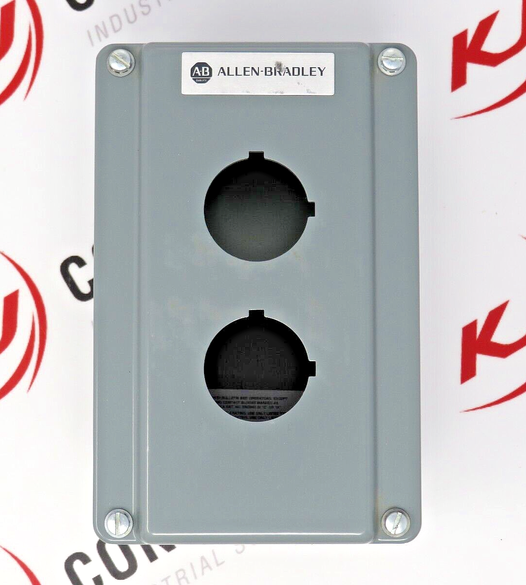 Allen-Bradley 800T-2TZ Die Cast Aluminum Enclosure Type 4,13 2-Hole 30MM Opening