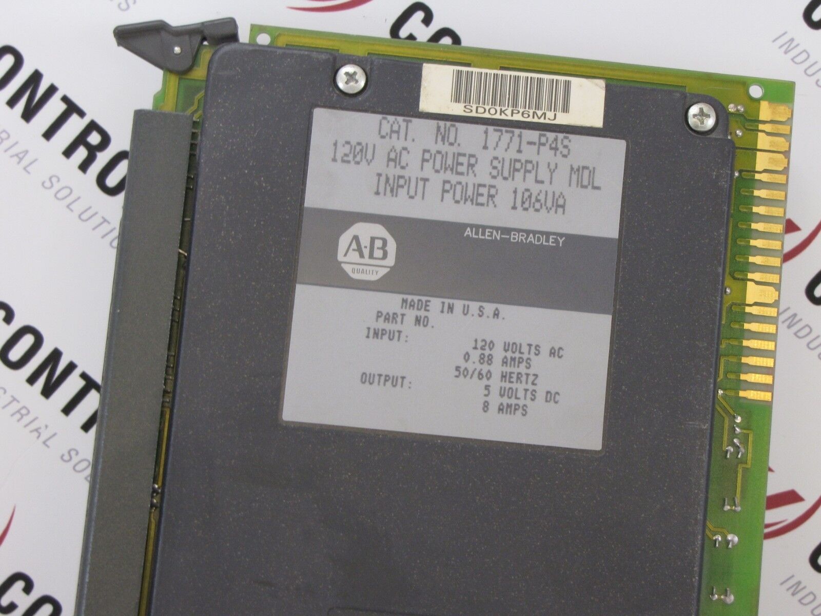 Allen-Bradley 1771-P4S Power Supply Module 0.9 AMP 120 VAC Out 8 AMP 5 VDC