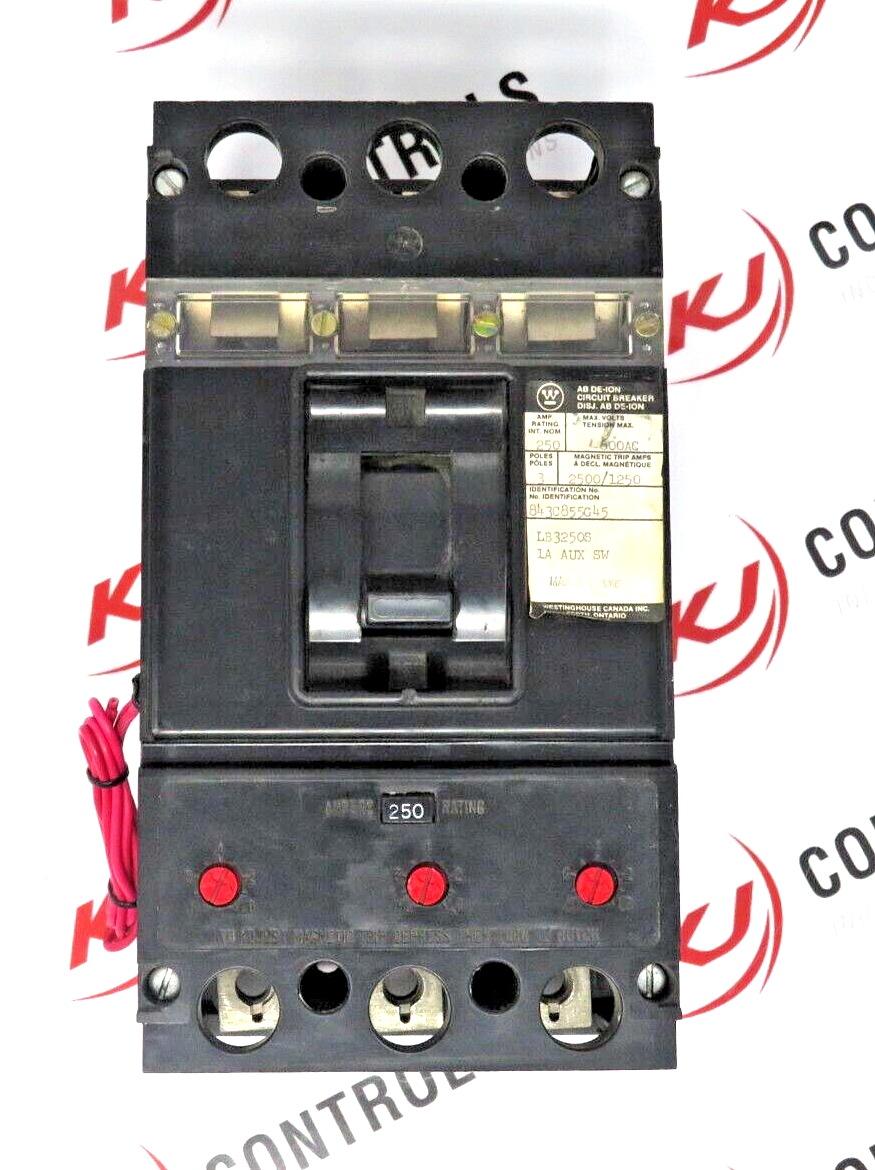 Westinghouse LB3250S AB D-ION Molded Circuit Breaker 250 AMP  600 Volts  3-Pole