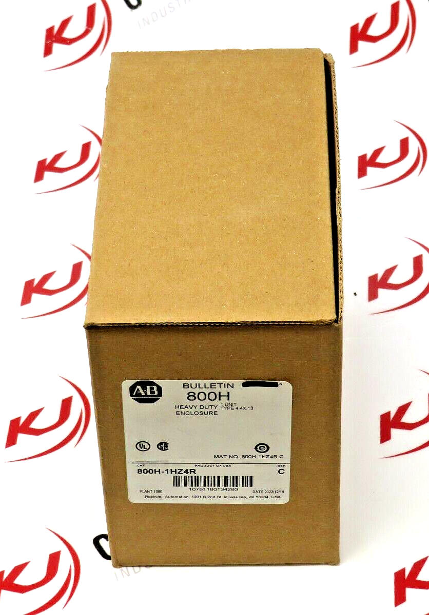 Allen-Bradley 800H-1HZ4R Push-Button Heavy Duty Enclosure Type 4, 4X, 13