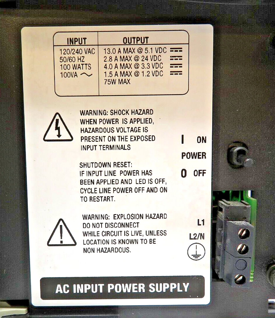 Allen-Bradley 1756-PA75/B ControlLogix Power Supply
