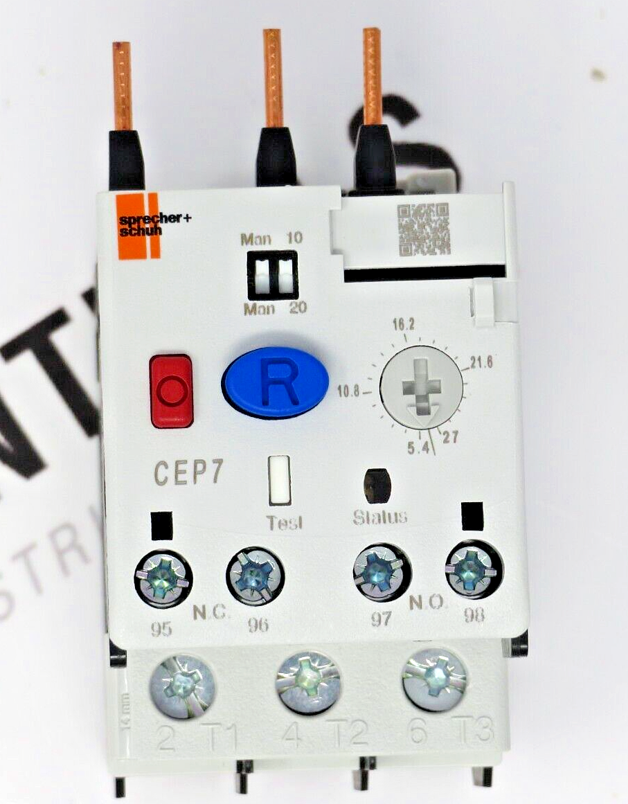 Sprecher + Schuh CEP7-1EEEB Solid-State Overload Relay 5.4-27A Class10/20