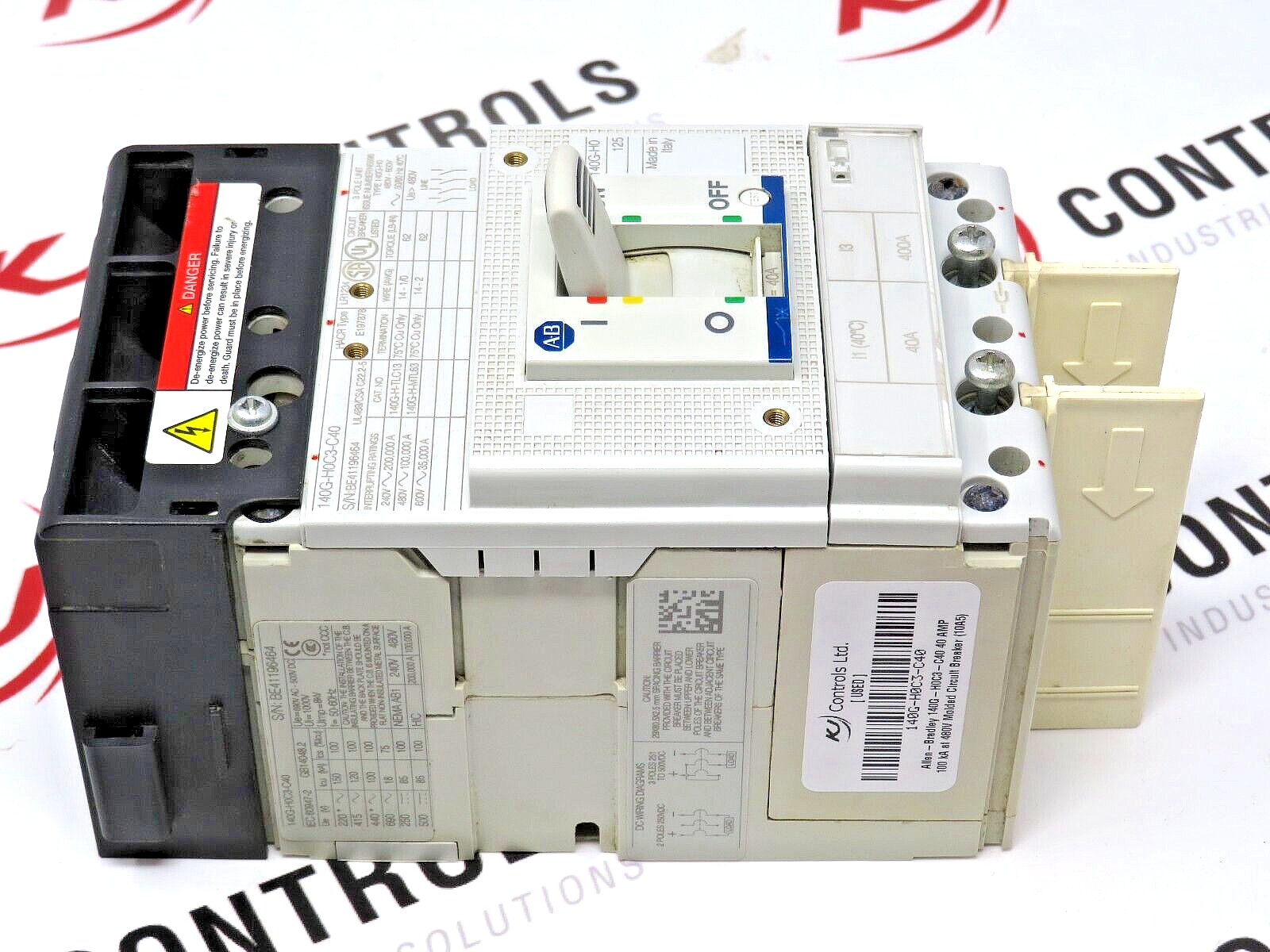Allen-Bradley 140G-H0C3-C40 40 AMP 100 kA at 480V Molded Circuit Breaker