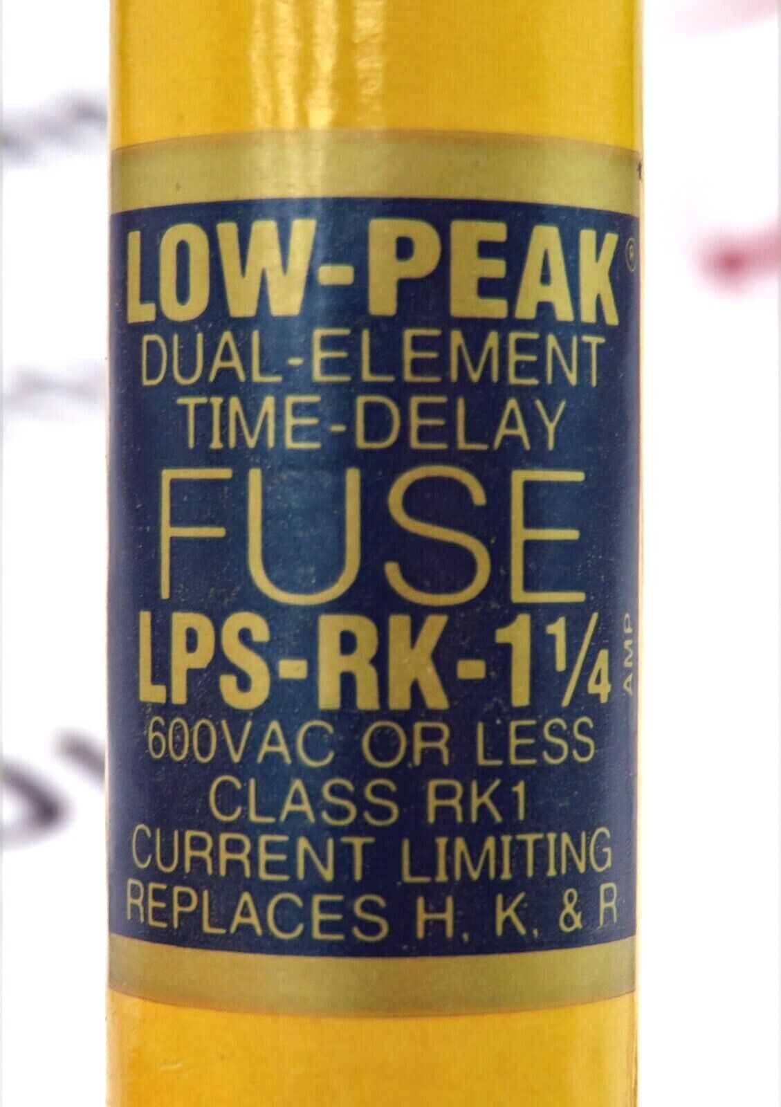 Cooper Bussmann LPS-RK-1-1/4 Fuse Class-RK1 Time Delay 1-1/4A 600V *Lot of 2*