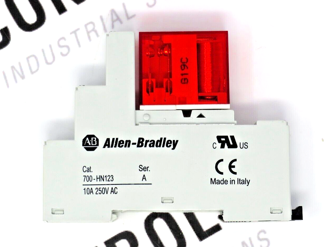 Allen-Bradley 700-HPS2Z24 Safety Relay 24DC With Base 700-HN123 10A 250VAC