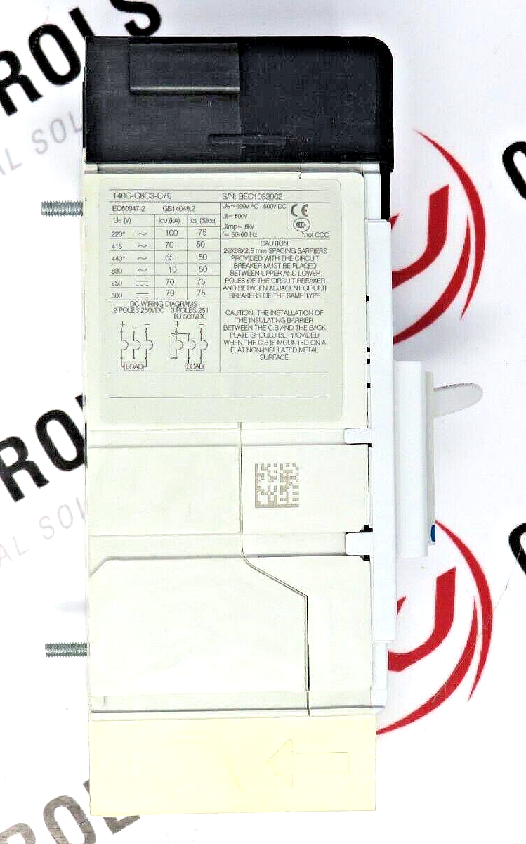Allen-Bradley 140G-G6C3-C70 70 AMP 65 kA @ 480V Molded Circuit Breaker