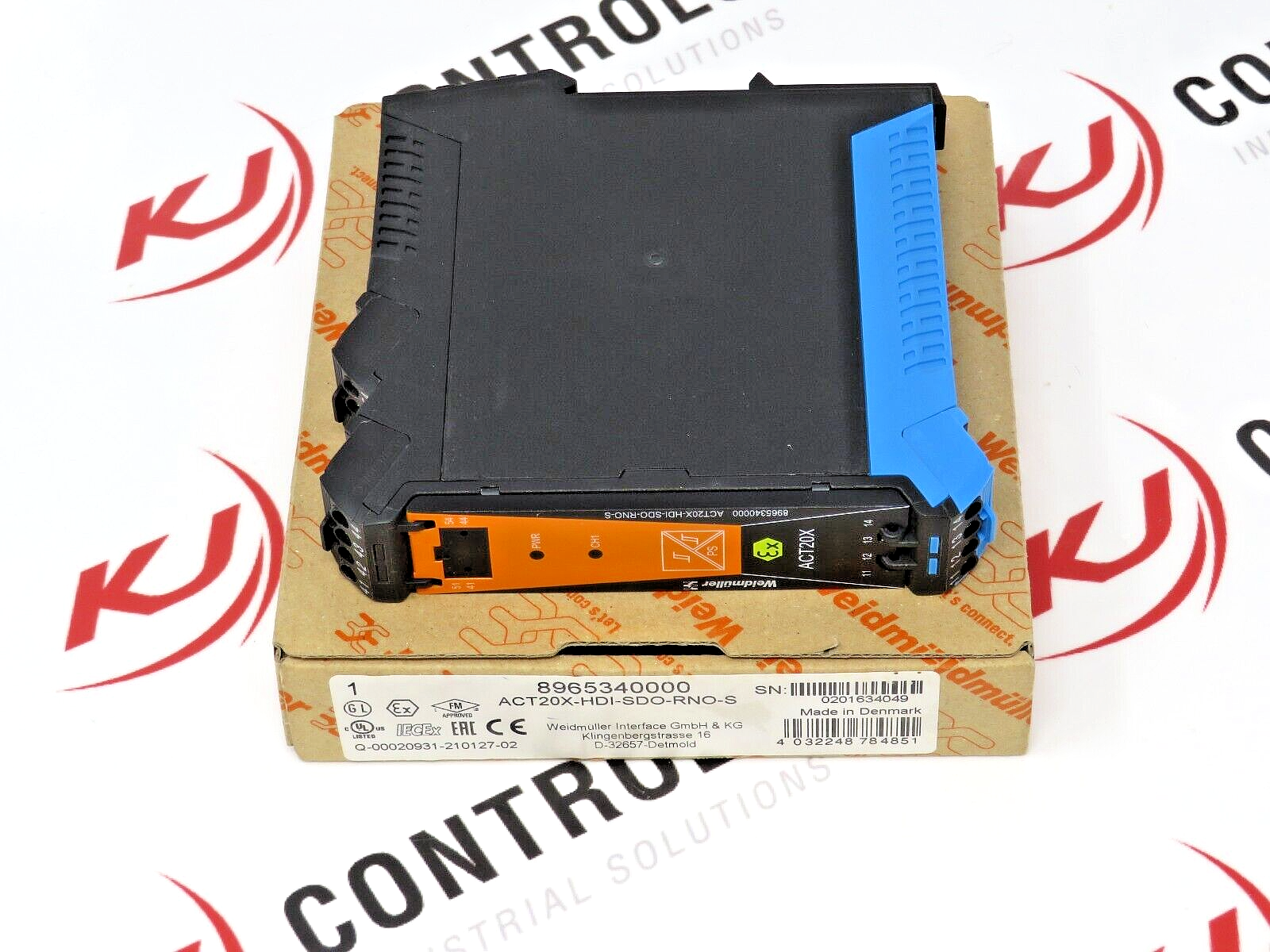 Weidmuller ACT20X-HDI-SDO-RNO-S 8965340000 1-CHNL. EX Signal Isolating Converter