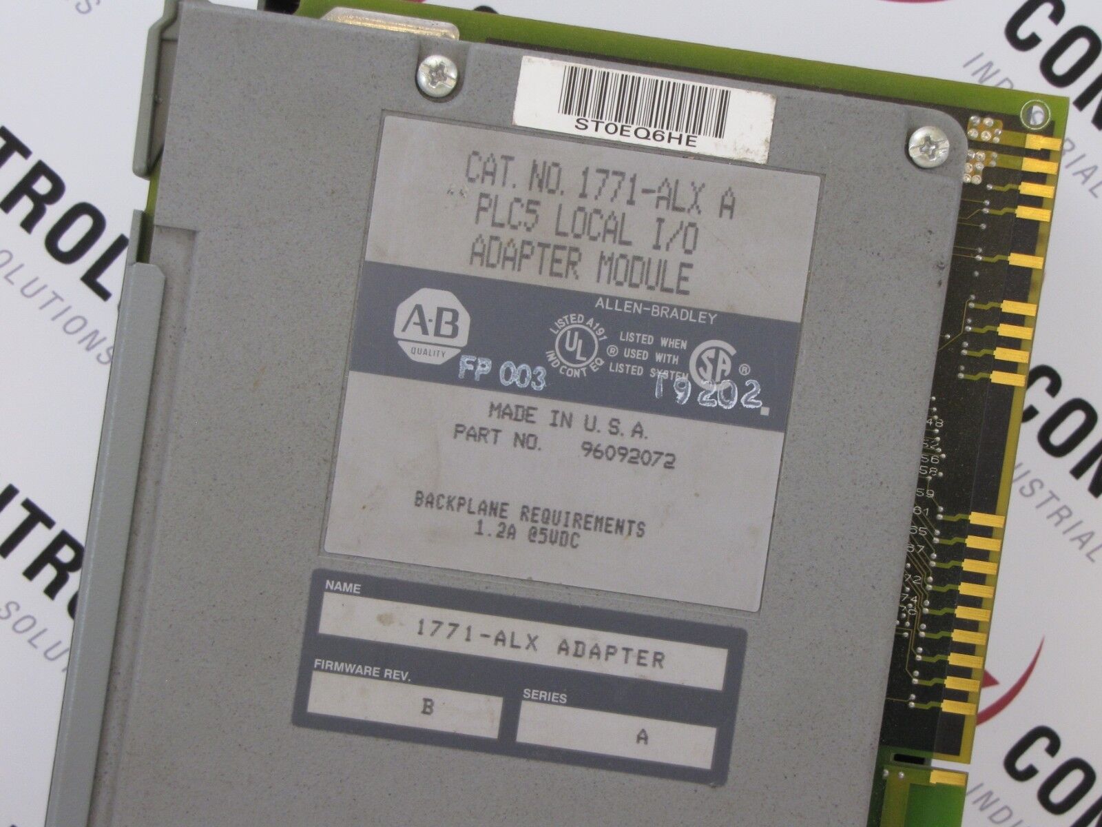 Allen-Bradley 1771-ALX PLC-5 Local I/O Adapter Module