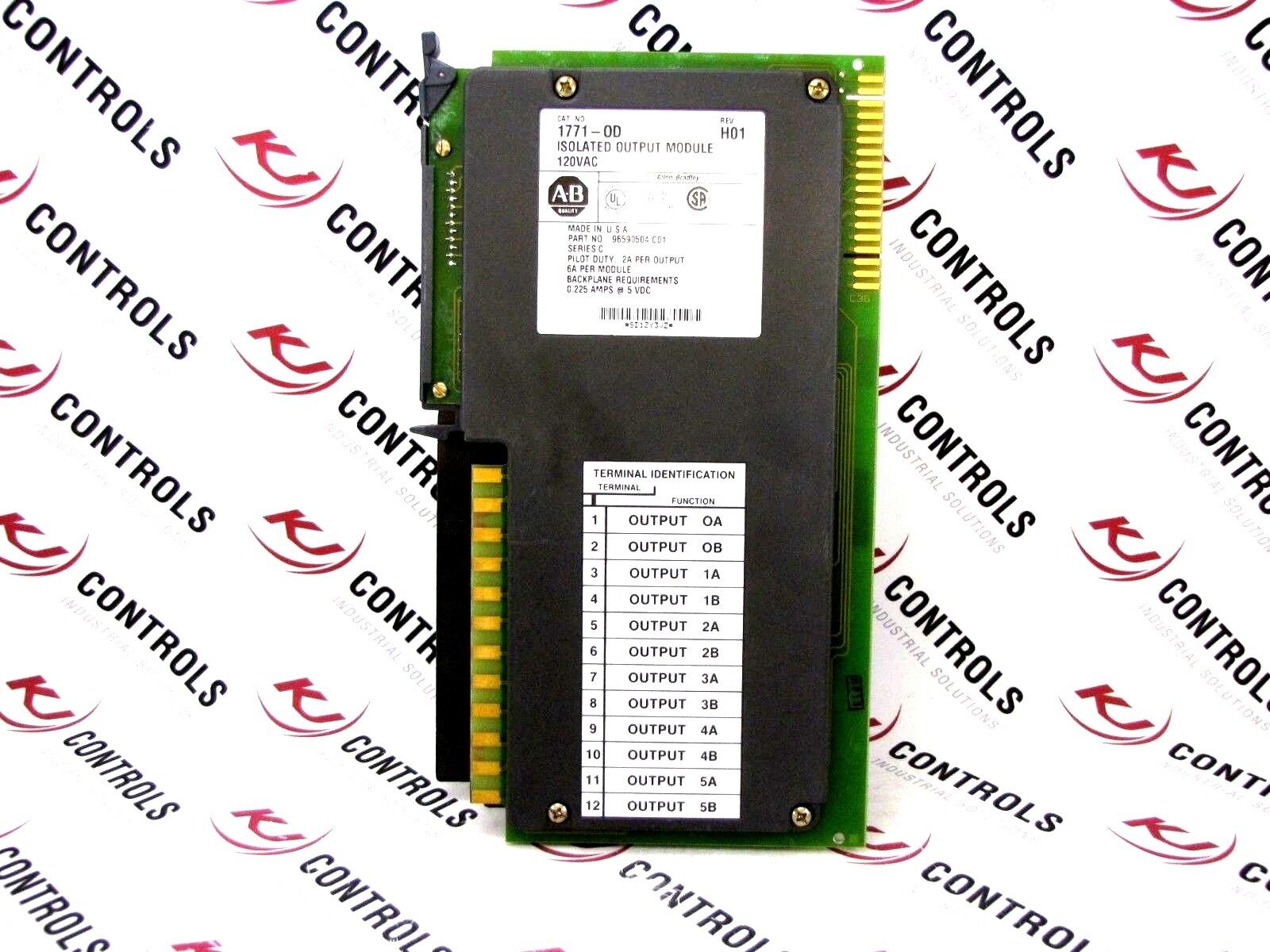 Allen-Bradley 1771-OD Output Module 120VAC Isolated PLC-5 225MA 5VDC