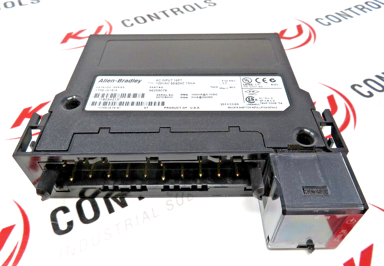 Allen-Bradley 1756-IA16 ControlLogix 16-Discrete Input Channels 120V AC Module