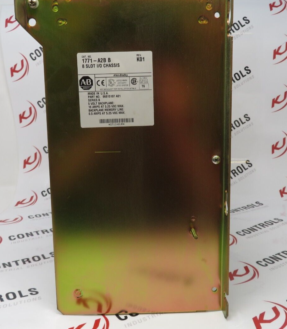 Allen-Bradley 1771-A2B 8-Slot I/O Chassis 5VAC 16A PLC Rack
