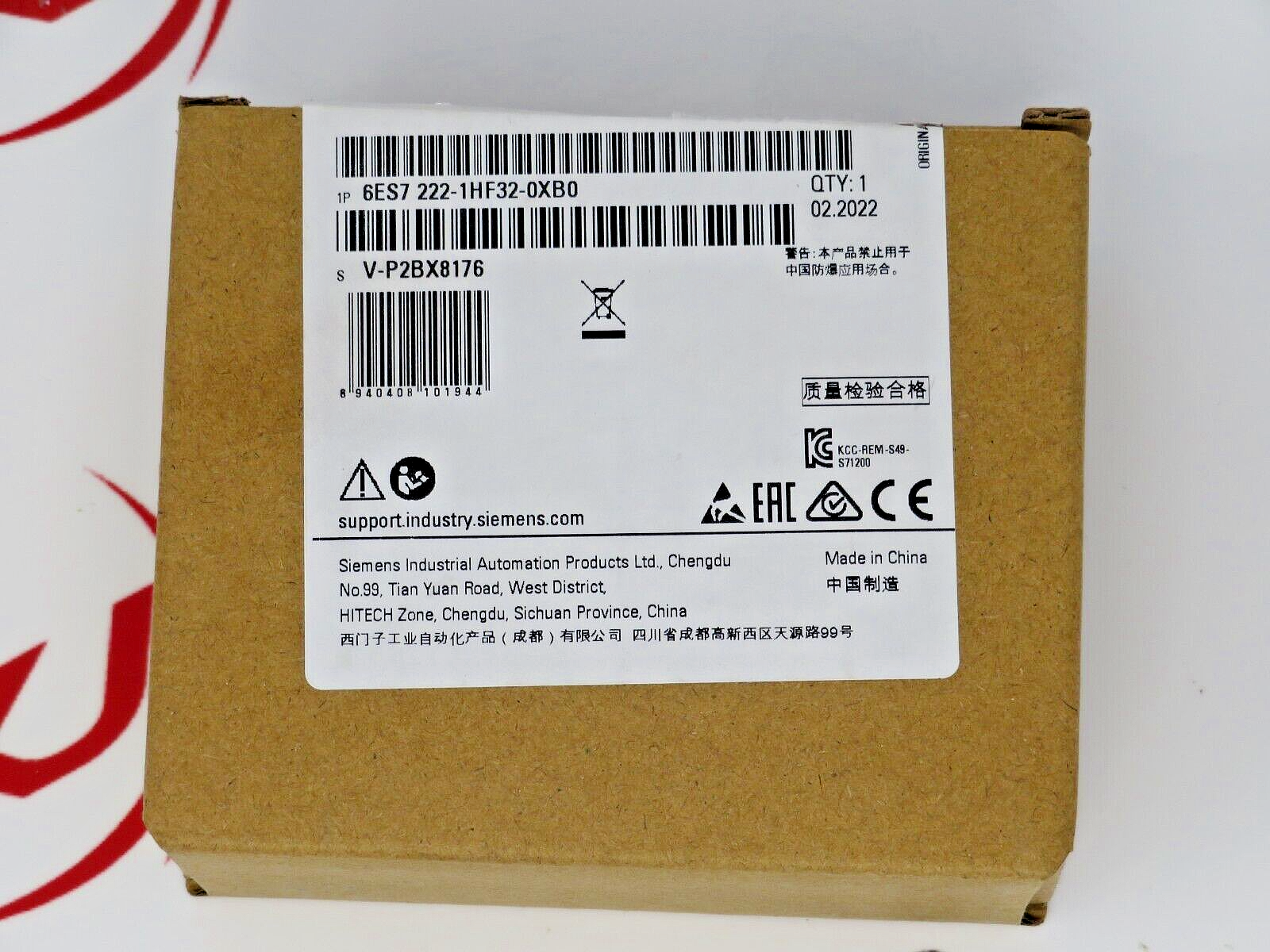 Siemens Simatic S7-1200 6ES7222-1HF32-0XB0 PLC Digital I/O-Module DQ 8 X Relay