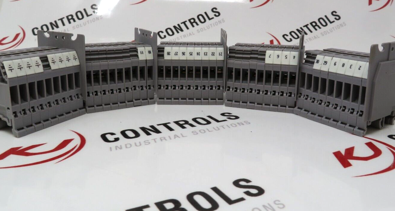 Asea Brown Boveri M4/6-5116-Grey Terminal Block 25A 600VAC 6MM 24-10AWG ** Lot Of 9 **