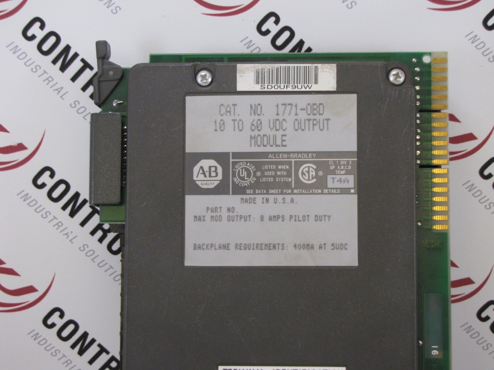 Allen-Bradley 1771-OBD Output Module 8 AMP 16-Point Digital 10-60 VDC