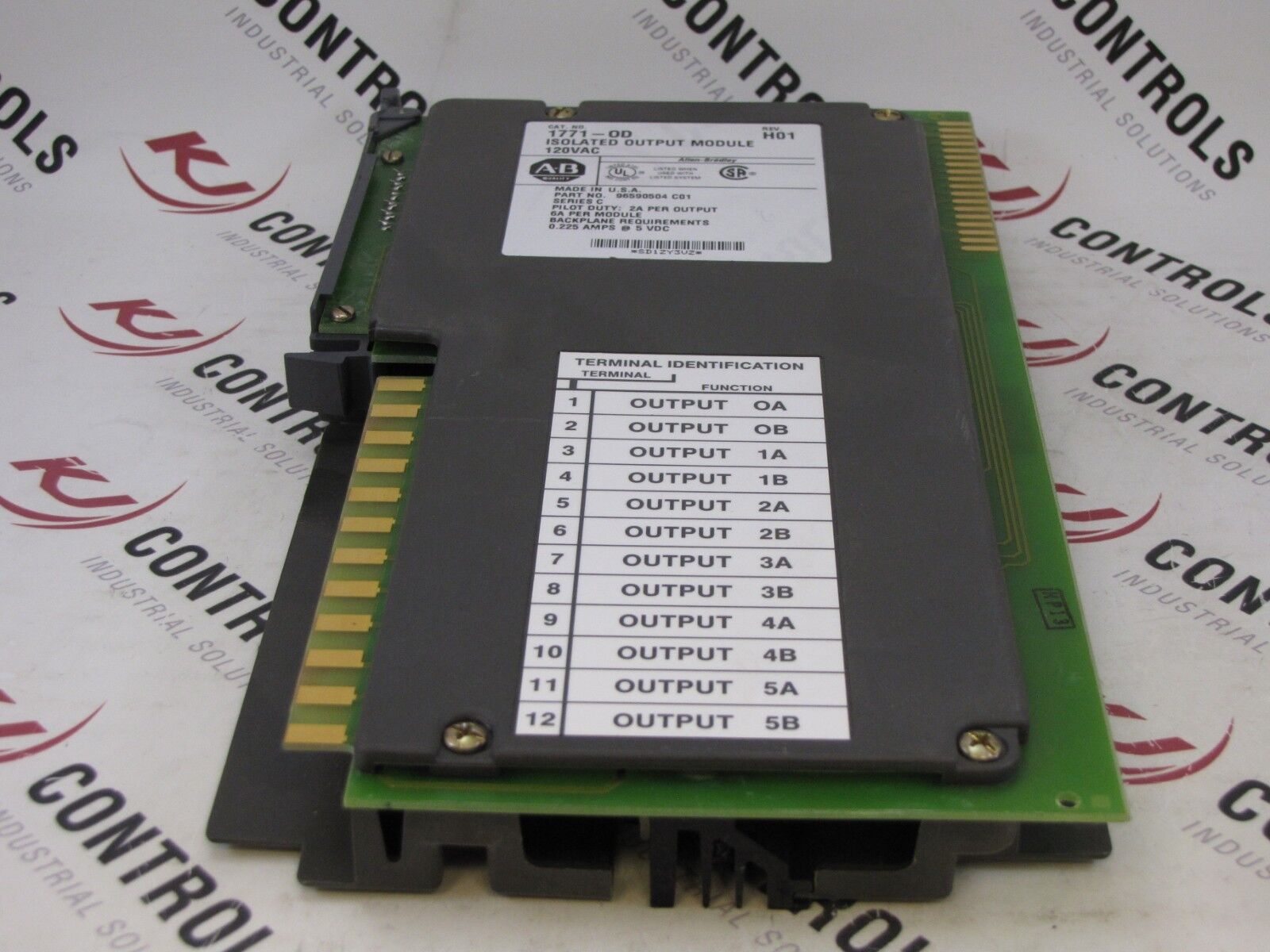 Allen-Bradley 1771-OD Output Module 120VAC Isolated PLC-5 225MA 5VDC