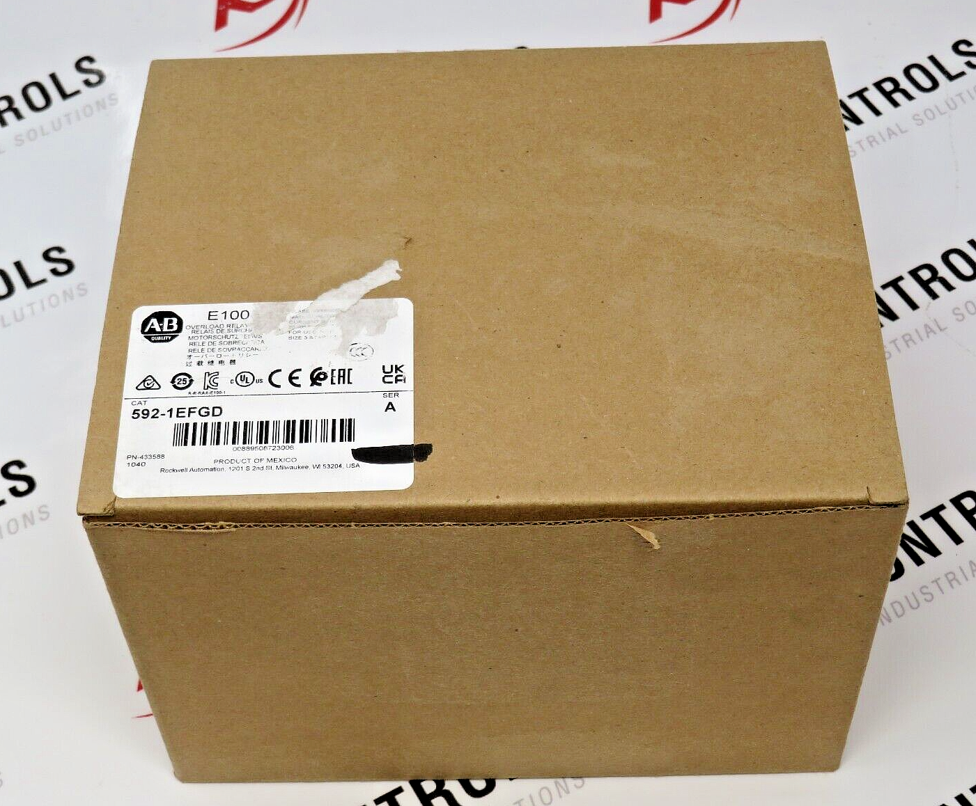 Allen-Bradley 592-1EFGD E100 Overload Relay 20-100A 600V 50/60HZ