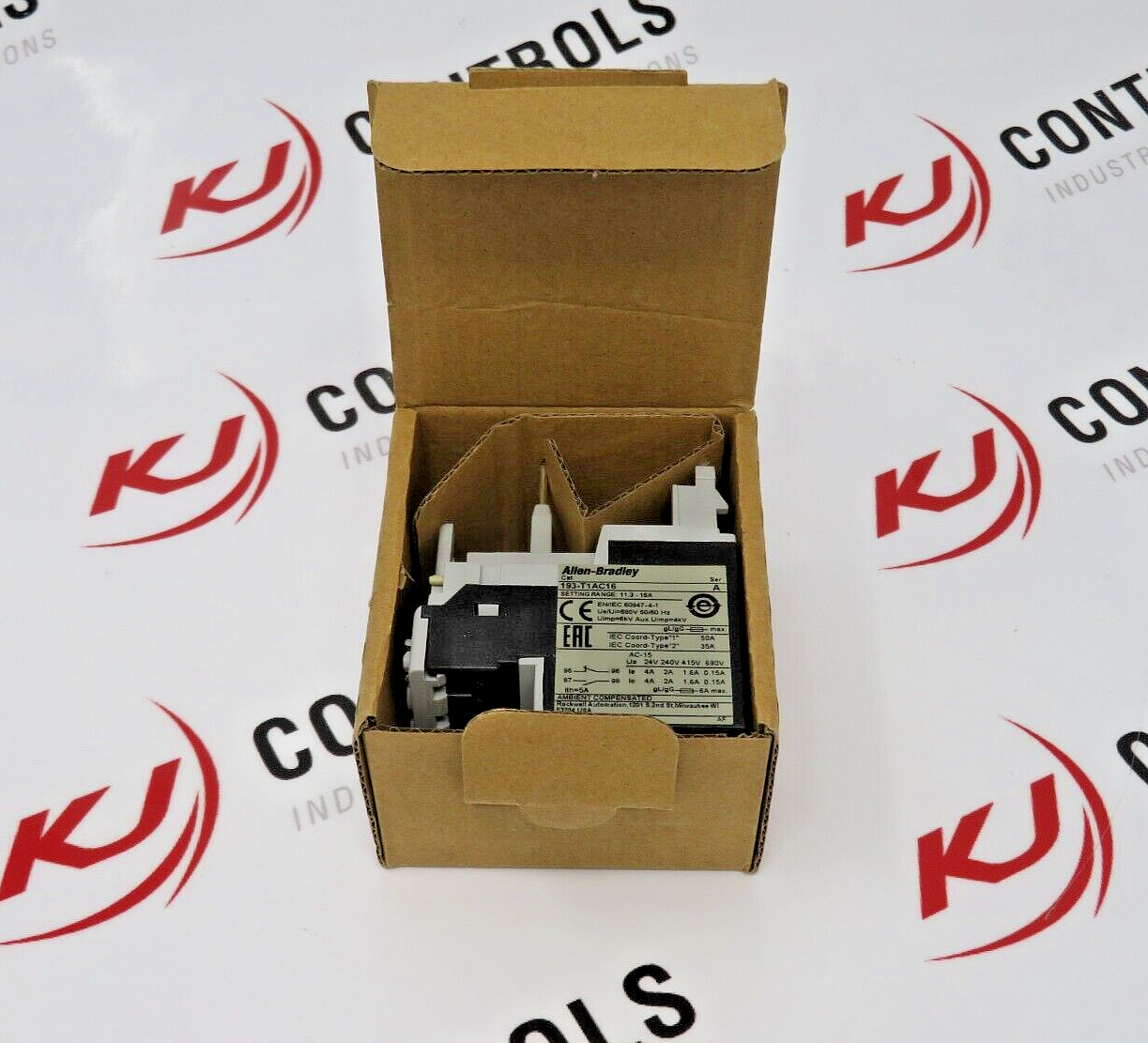 Allen-Bradley 193-T1AC16 Thermal Overload Relay 11.3 to 16.0 AMP Setting Range