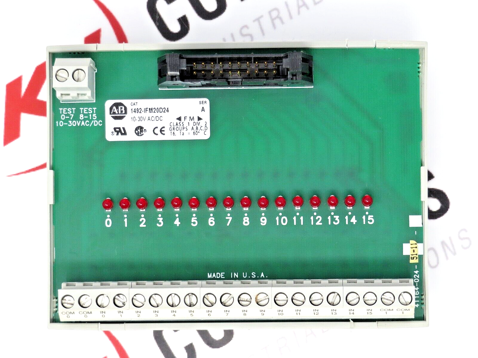 Allen-Bradley 1492-IFM20D24 Digital Interface Module With LED IND. 24 V AC/DC