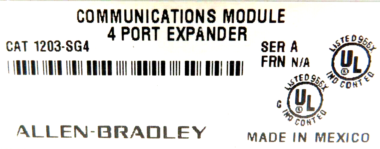Allen-Bradley 1203-SG4 SCANport 4-Port Communications Expander Module