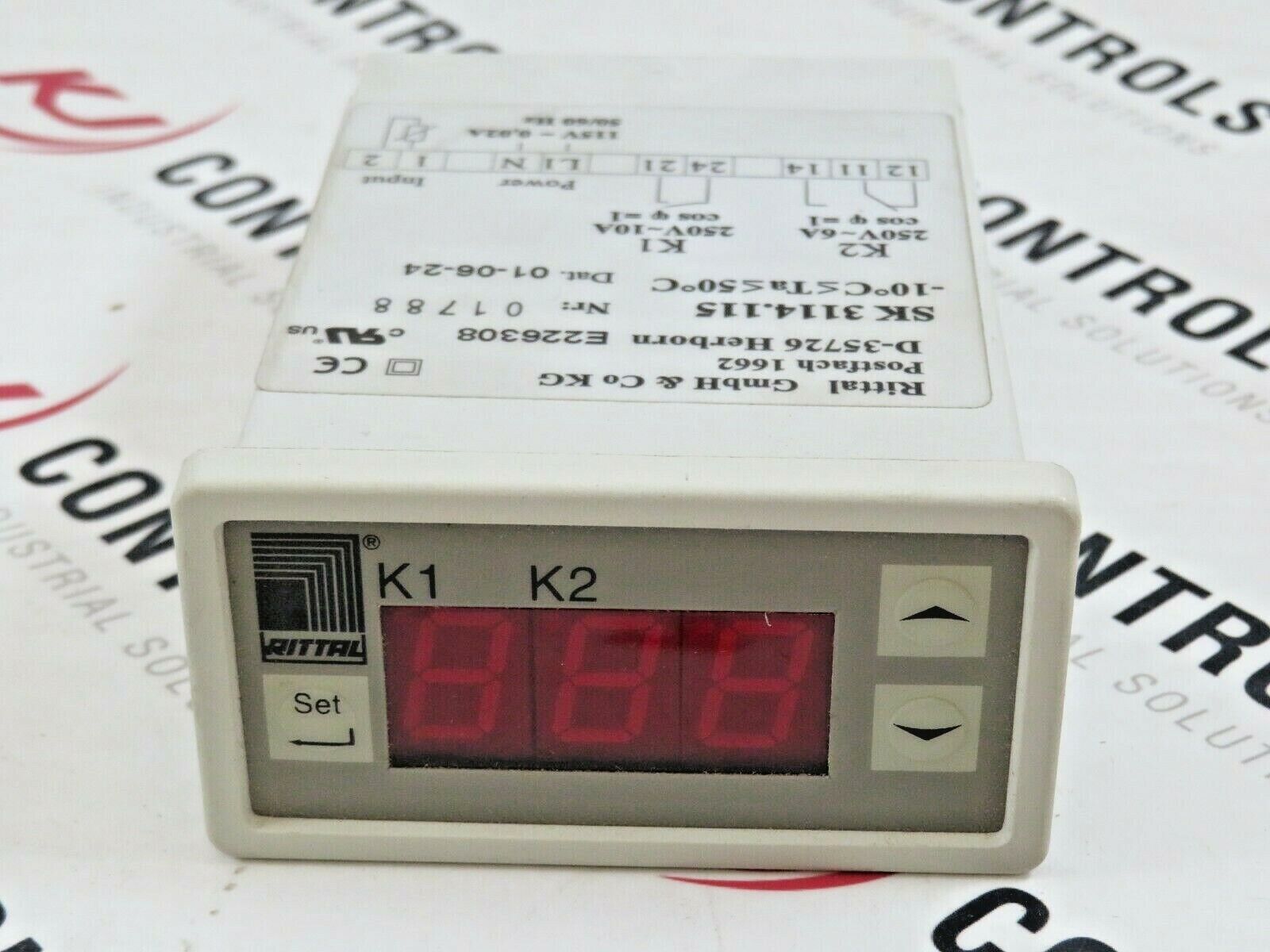 Rittal SK3114.115 Digital Temperature Indicator Controller 115VAC