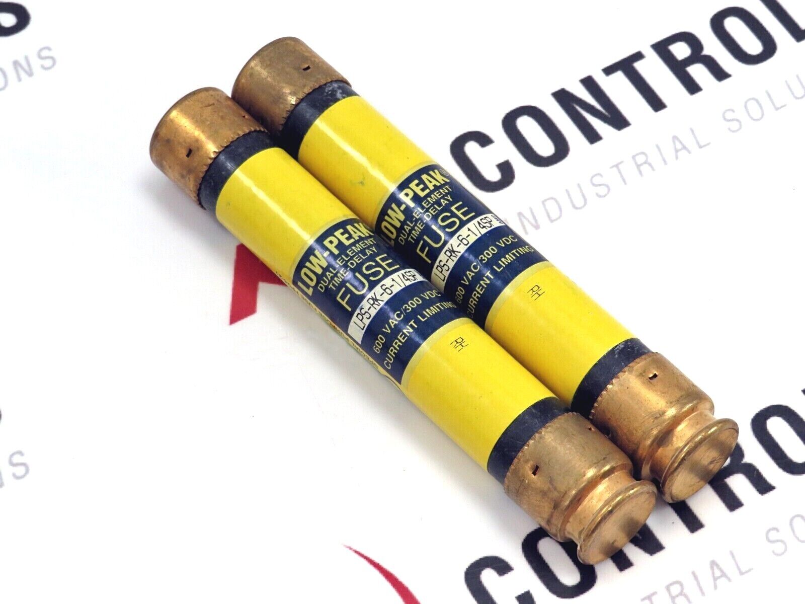 Cooper Bussmann LPS-RK-6-1/4SP Fuse Class-RK1 Time Delay 6-1/4A 600V *Lot of 2*