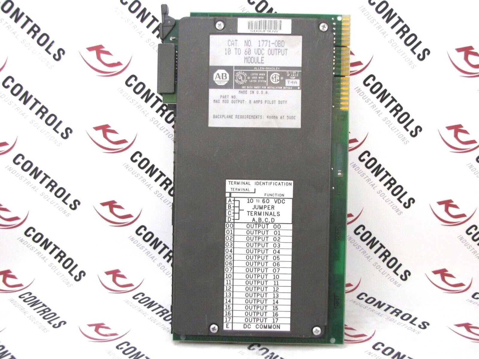 Allen-Bradley 1771-OBD Output Module 8 AMP 16-Point Digital 10-60 VDC
