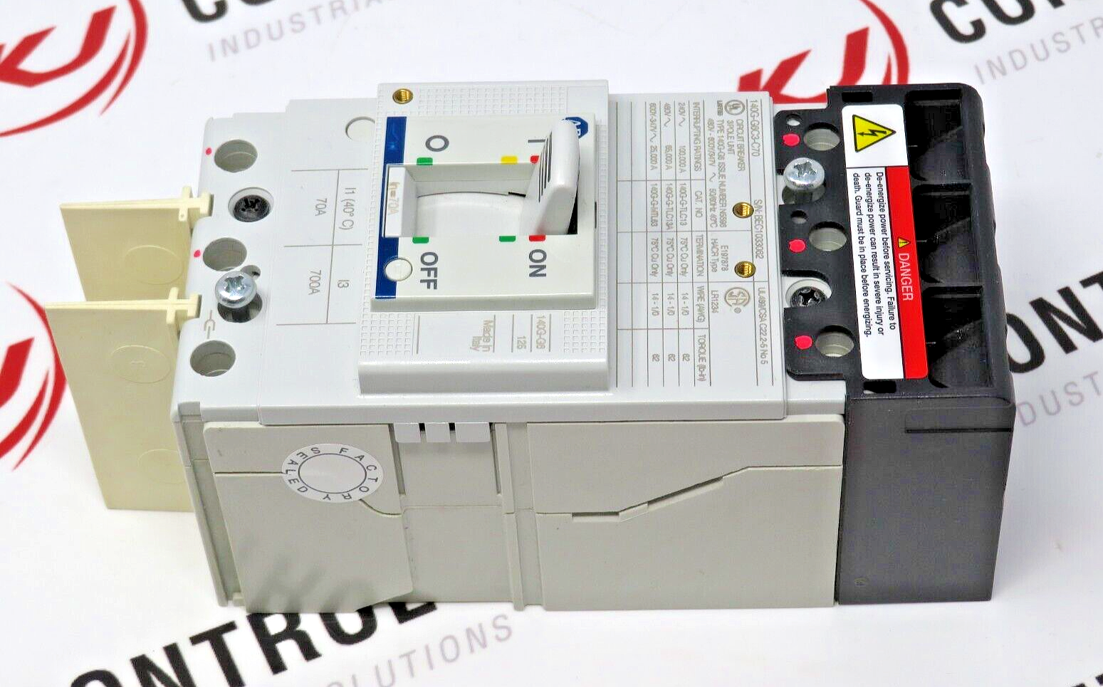 Allen-Bradley 140G-G6C3-C70 70 AMP 65 kA @ 480V Molded Circuit Breaker