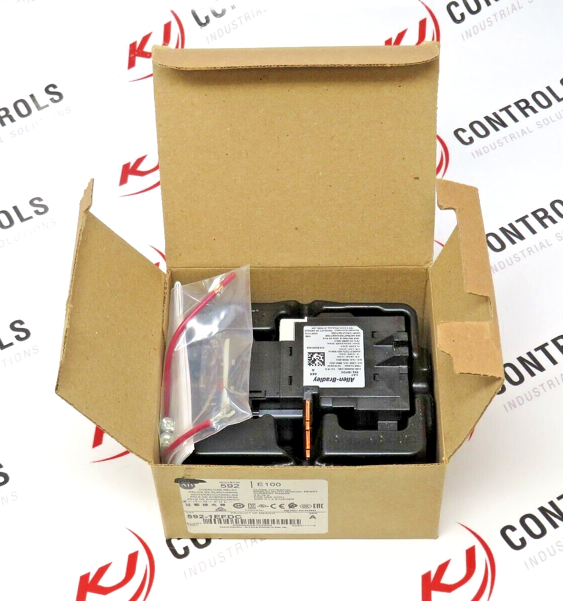 Allen-Bradley 592-1EFDC E100 Overload Relay 3.2-16A Trip Class 10/15/20/30 SER.A