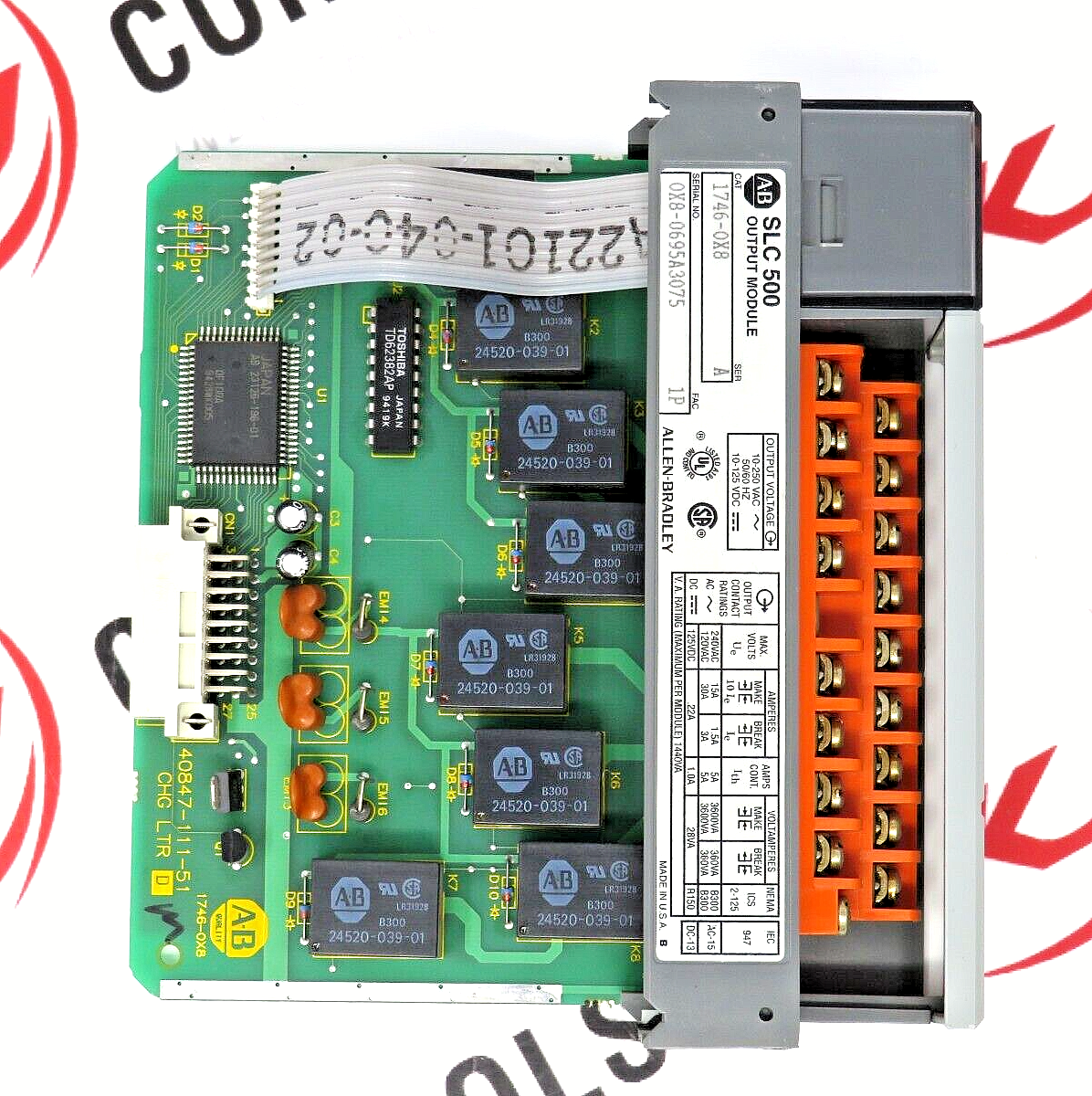Allen-Bradley 1746-OX8 SLC 500 8-Isolated Hi-Current Relay Contact Output Module