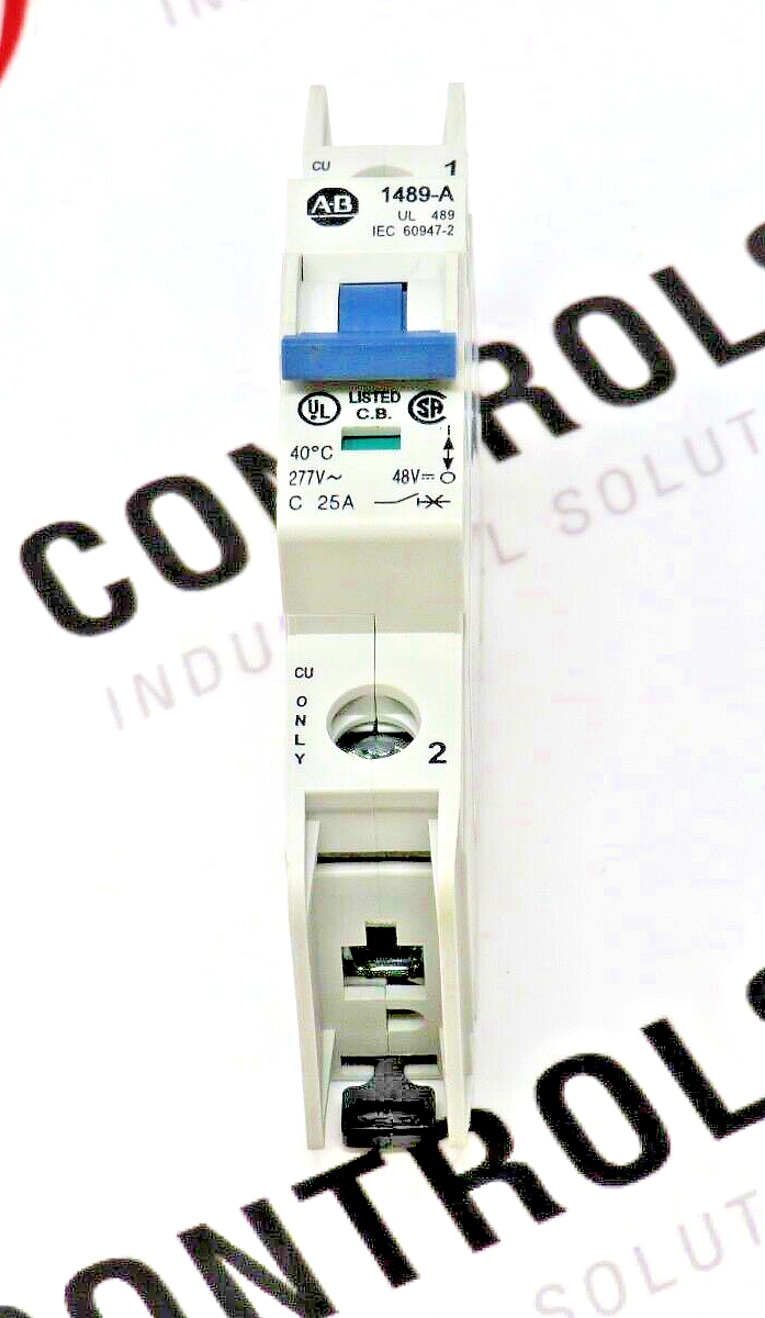 Allen-Bradley 1489-A1C250 Circuit Breaker 25A 1-Pole 277 VAC C-Curve Trip