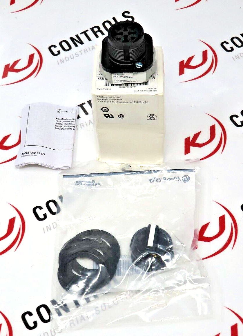 Allen-Bradley 800H-JR5 30MM Selector Switch STD. Knob W/White Insert 3-Position