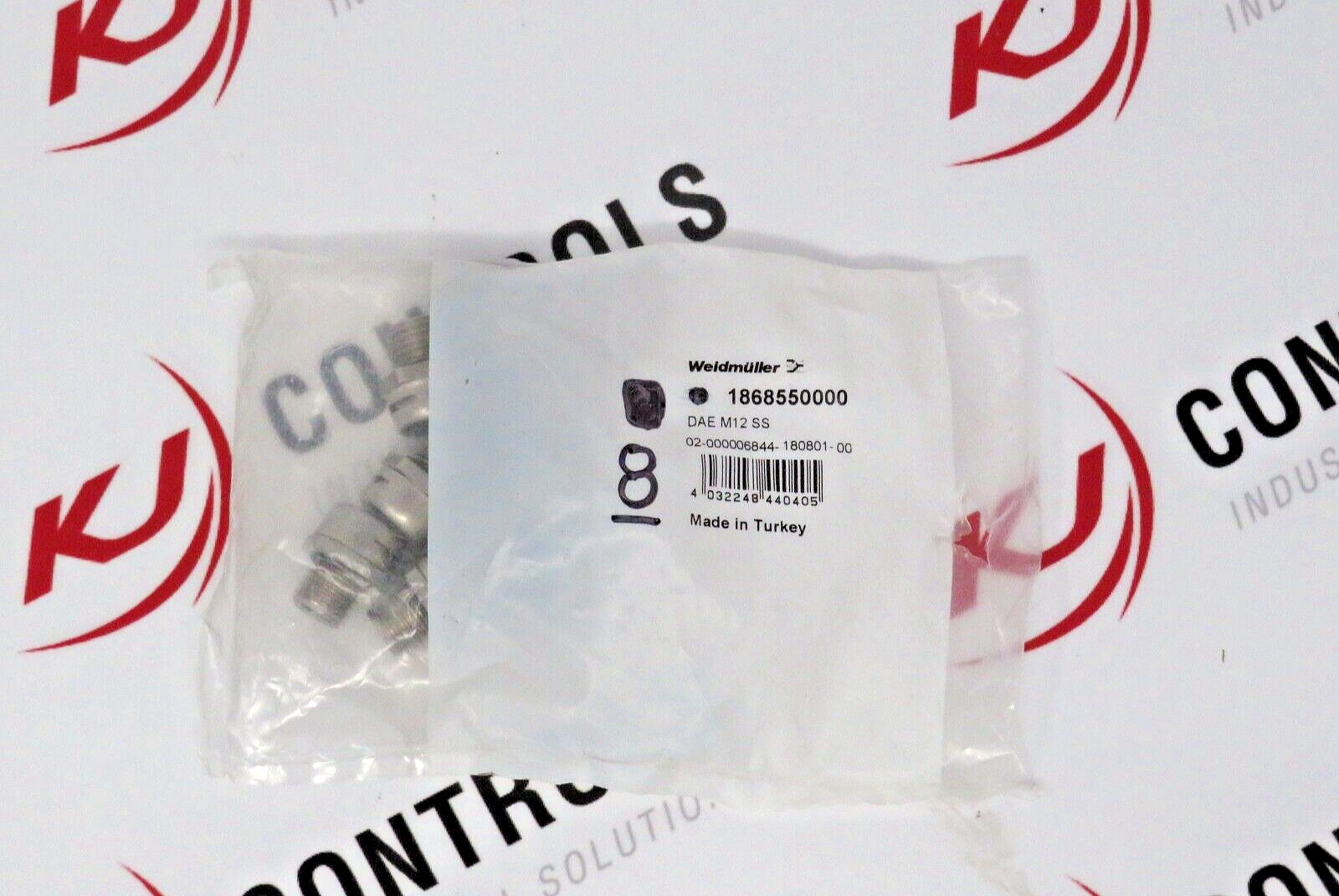 Weidmuller 1868550000 DAE M12 SS Pressure Compensation Element 8 Pcs.