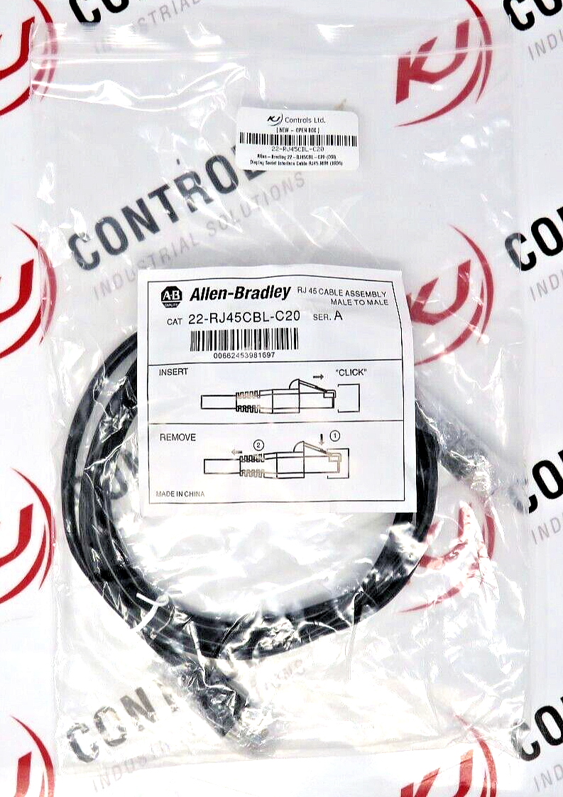 Allen-Bradley 22-RJ45CBL-C20 (DSI) Display Serial Interface Cable RJ45 M/M