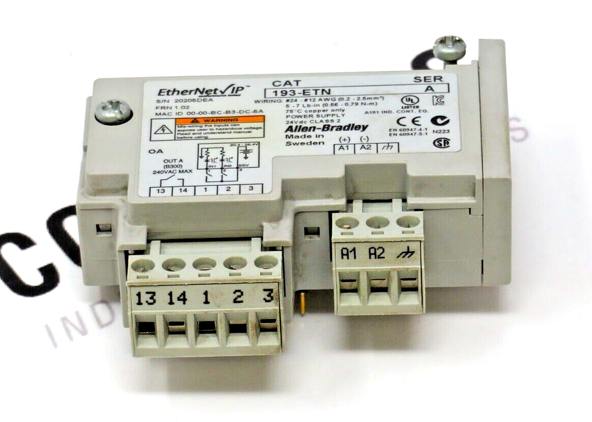 Allen-Bradley 193-ETN E1 Plus EtherNet/IP Communication Module
